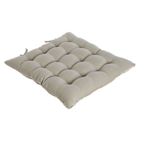 Stuhl-Kissen Home ESPRIT Sand 42 x 42 x 6 cm