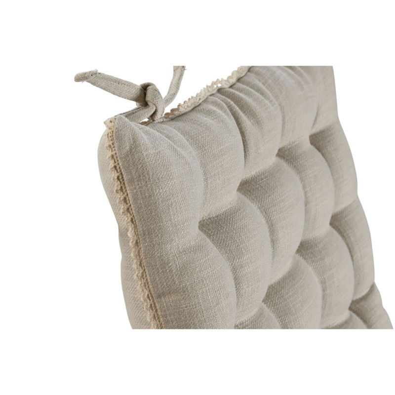 Stuhl-Kissen Home ESPRIT Sand 42 x 42 x 6 cm