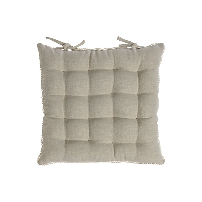 Coussin de chaise Home ESPRIT Sable 42 x 42 x 6 cm