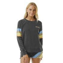 Damen Sweater ohne Kapuze Rip Curl High Tide Surf Raglan Crew Grau