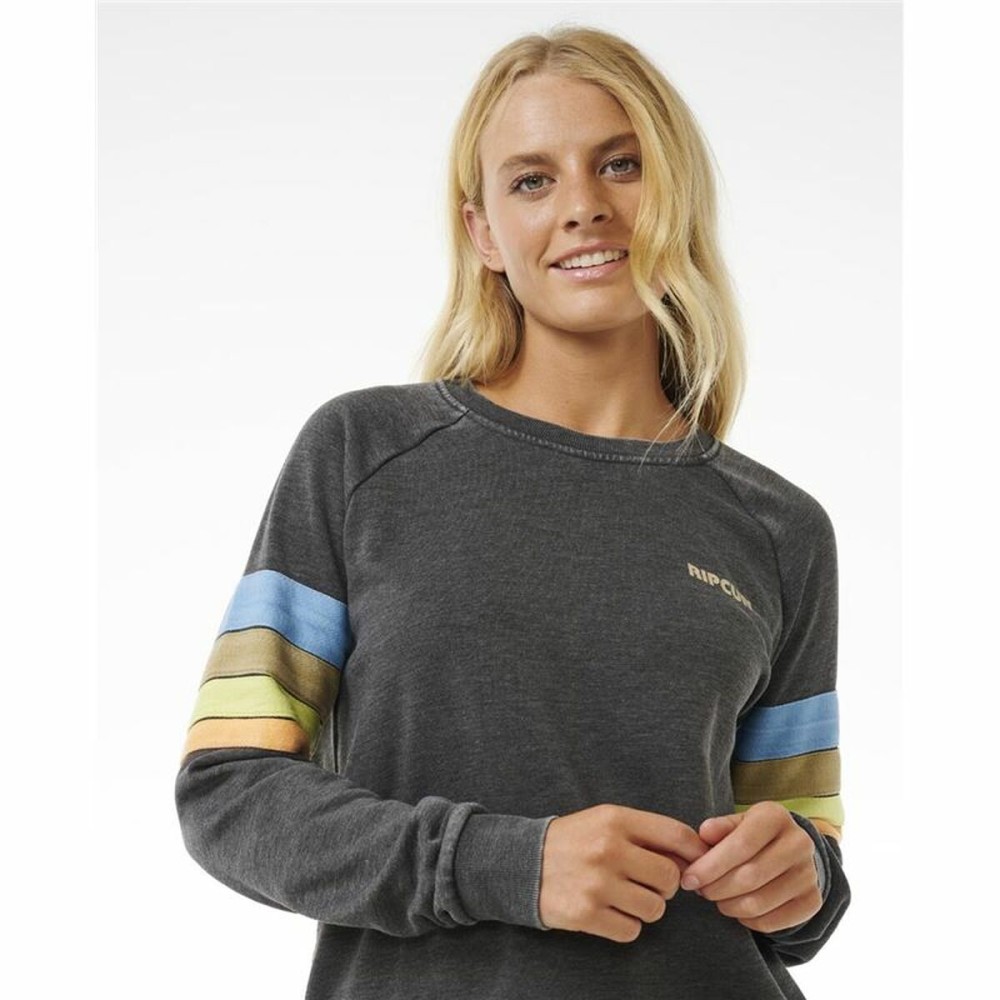 Sweat sans capuche femme Rip Curl High Tide Surf Raglan Crew Gris