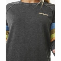 Damen Sweater ohne Kapuze Rip Curl High Tide Surf Raglan Crew Grau