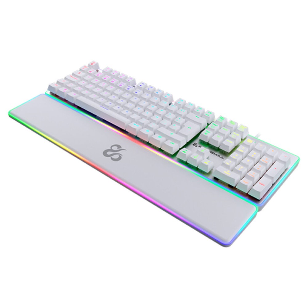 Clavier Newskill NS-KB-GUNGNYR-GAT-RE Blanc Espagnol Qwerty QWERTY