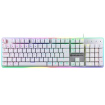 Tastatur Newskill NS-KB-GUNGNYR-GAT-RE Weiß Qwerty Spanisch QWERTY