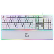 Tastatur Newskill NS-KB-GUNGNYR-GAT-RE Weiß Qwerty Spanisch QWERTY