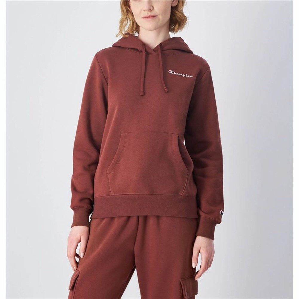 Sweat à capuche femme Champion Marron