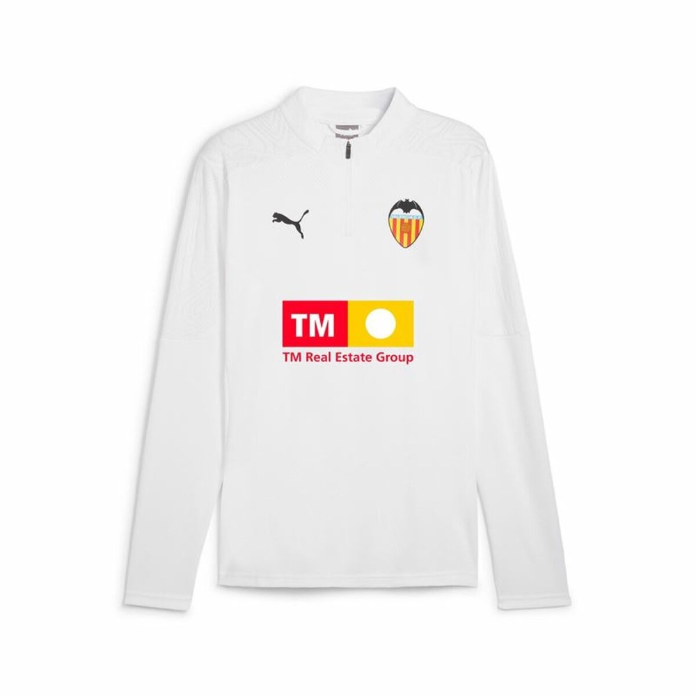 Training Sweatshirt for Adults Puma Valencia C.F. White