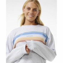 Damen Sweater ohne Kapuze Rip Curl High Tide Surf Crew Grau