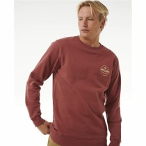 Men’s Sweatshirt without Hood Rip Curl Stapler Crew Brown