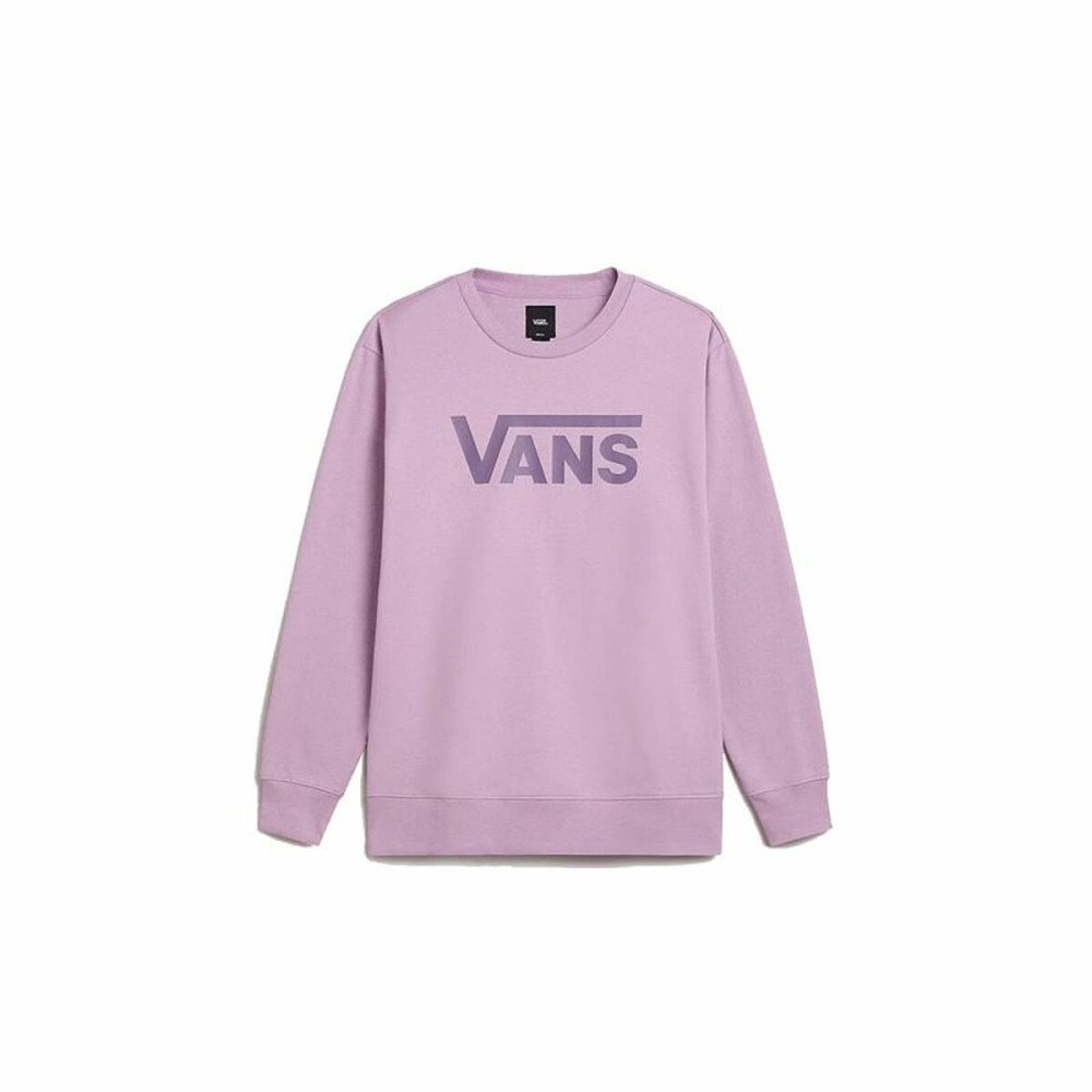 Women’s Sweatshirt without Hood Vans Drop V Logo Bff Crew Beige