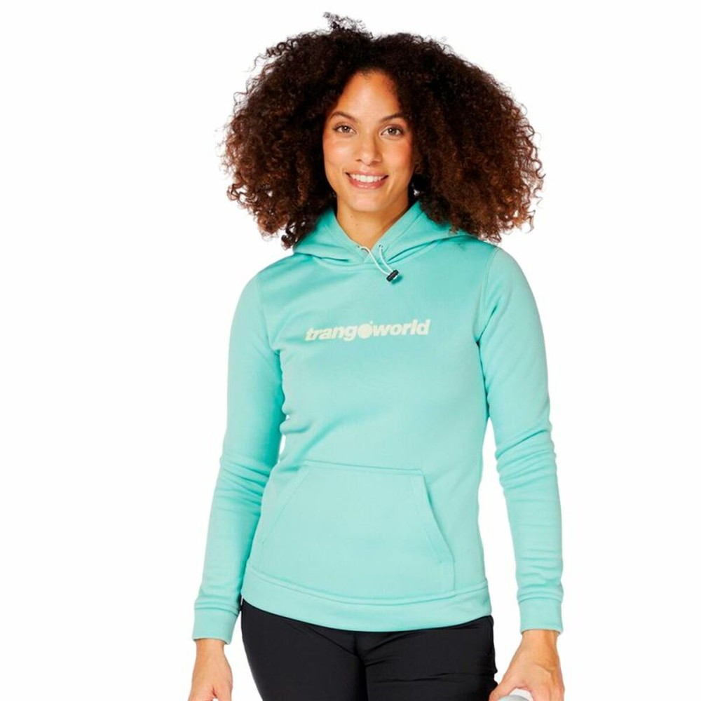 Damen Sweater mit Kapuze Trangoworld Poppi Aquamarin