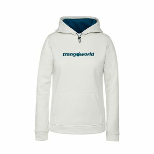 Sweat à capuche femme Trangoworld Poppi Blanc