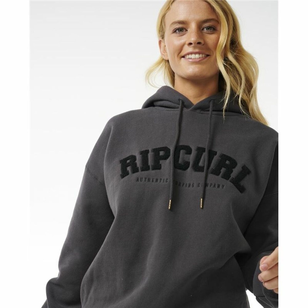 Damen Sweater mit Kapuze Rip Curl Varsity Schwarz