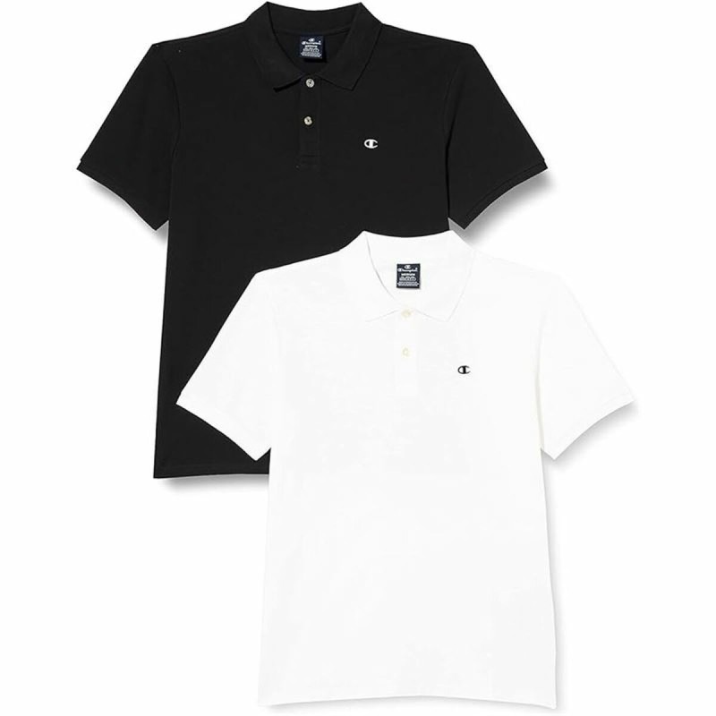 Herren Kurzarm-Poloshirt Champion Schwarz