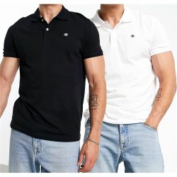 Herren Kurzarm-Poloshirt Champion Schwarz