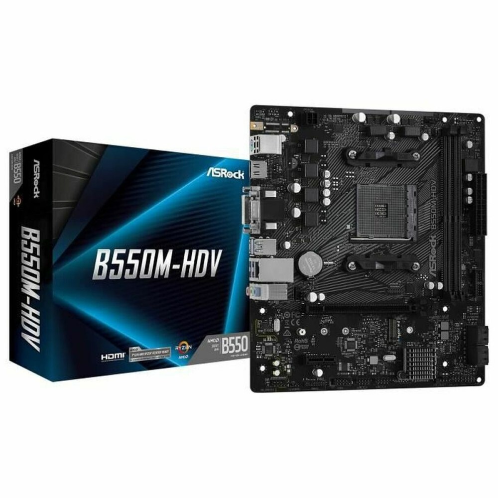 Carte Mère ASRock B550M-HDV AMD AM4 AMD B550