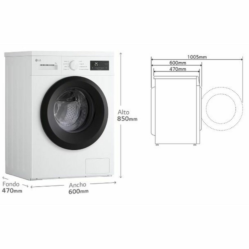 Washing machine LG 1400 rpm 8 kg