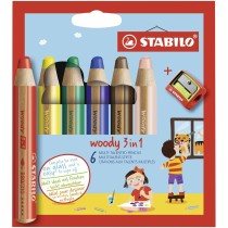 Buntstifte Stabilo Woody 3 in 1 Bunt