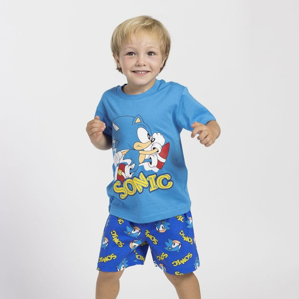 Pyjama Enfant Sonic Bleu