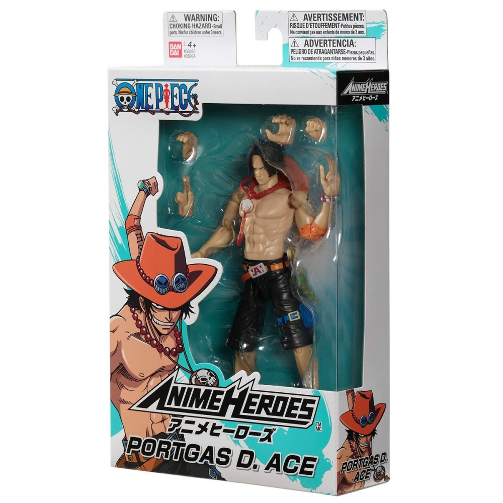 Action Figure One Piece Bandai Anime Heroes: Portgas D. Ace 17 cm