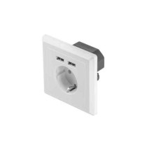 Netzstecker Lanberg AC-WS01-USB2-F