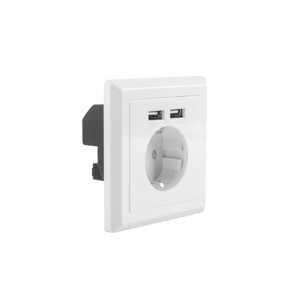 Power Plug Lanberg AC-WS01-USB2-F