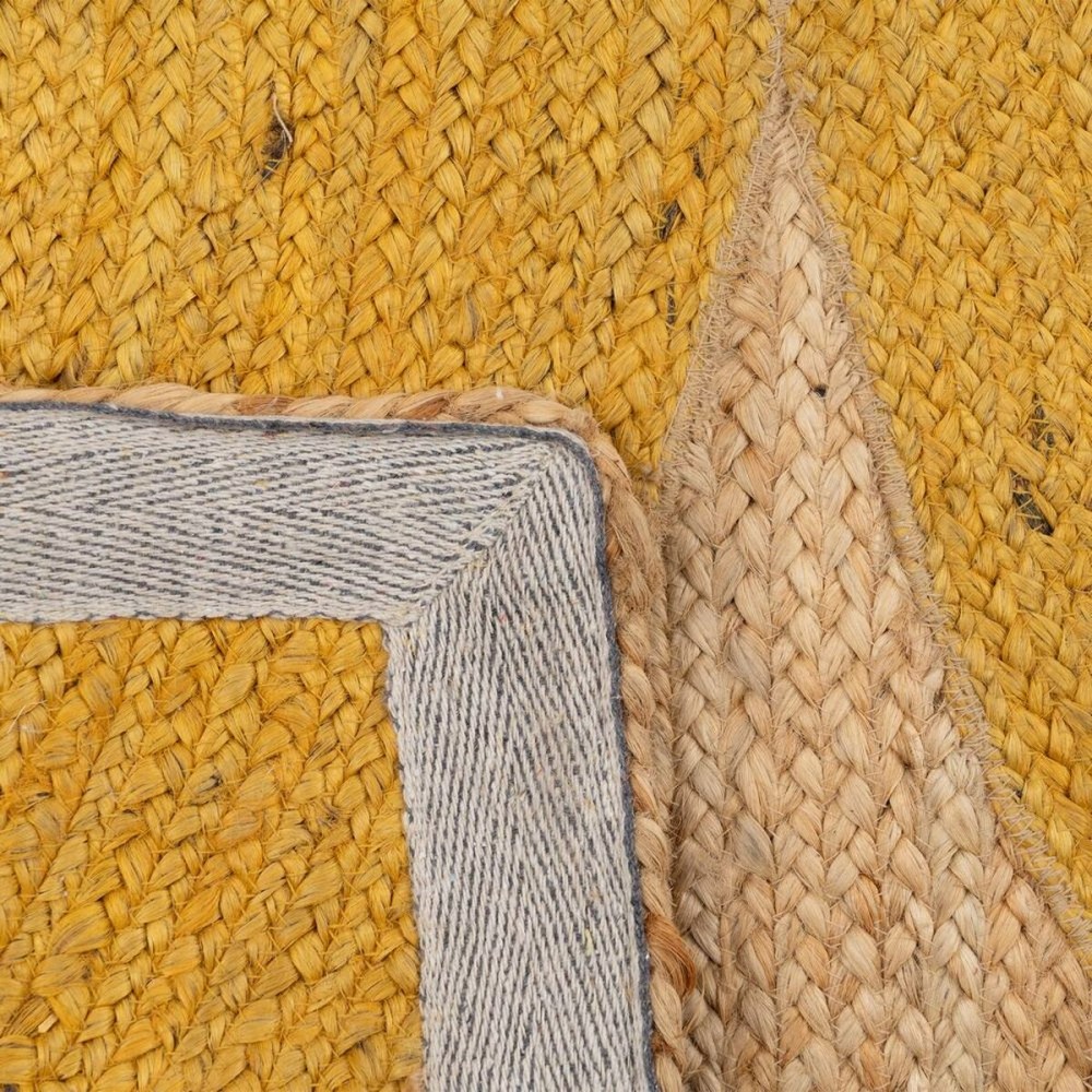 Teppich Gelb natürlich Jute 200 x 290 cm