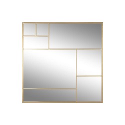 Wall mirror Home ESPRIT Golden 90 x 2 x 90 cm