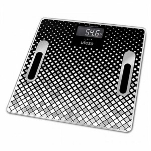 Digital Bathroom Scales UFESA BE1855 Black/White 30 x 30 cm Negro