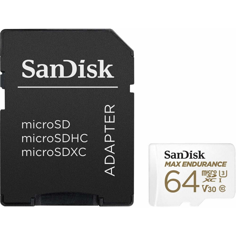 Micro SD Memory Card with Adaptor SanDisk Max Endurance 64 GB