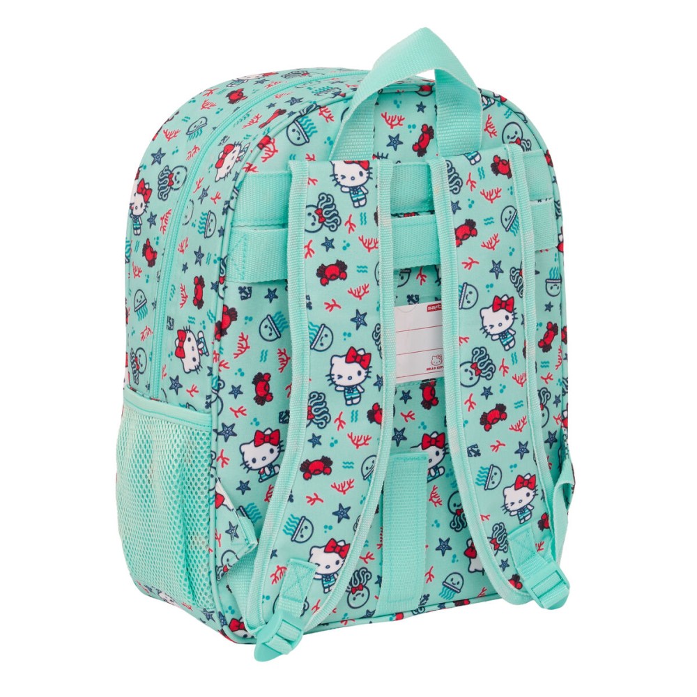 Schulrucksack Hello Kitty Sea lovers türkis 26 x 34 x 11 cm