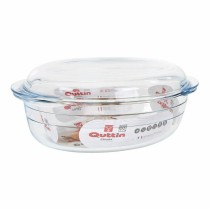 Casserole avec Couvercle Quttin 63095 verre 33 x 20 x 13 cm (3L + 1L)