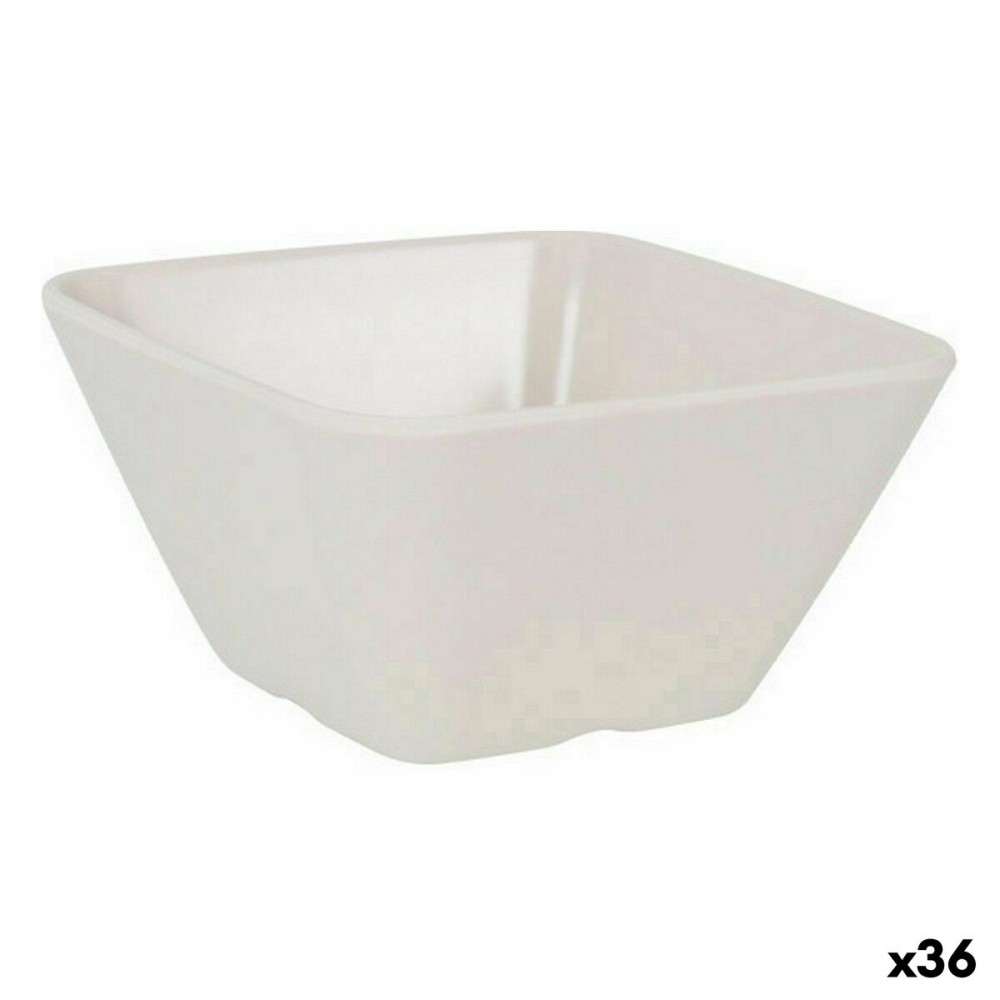 Schüssel für Vorspeisen La Mediterránea Melamine Weiß Glanz 10 x 10 x 5 cm (36 Stück)