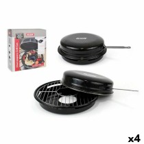 Grill Tragbarer Algon Schwarz 47 x 33 x 12 cm (4 Stück) (Ø 30 cm)