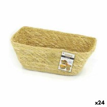 Multi-purpose basket Privilege Seagrass Rectangular 14 x 9 x 7,5 cm (24 Units)