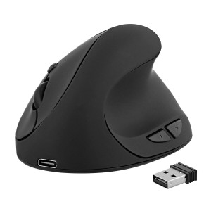 Ergonomische optische Maus TNB Ergo Line Schwarz 1600 dpi