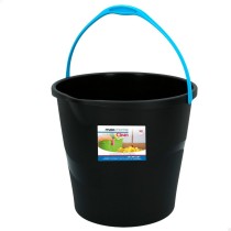 Seau avec poignée Colorbaby Noir 10 L 29,5 x 26 x 28,5 cm (6 Unités)