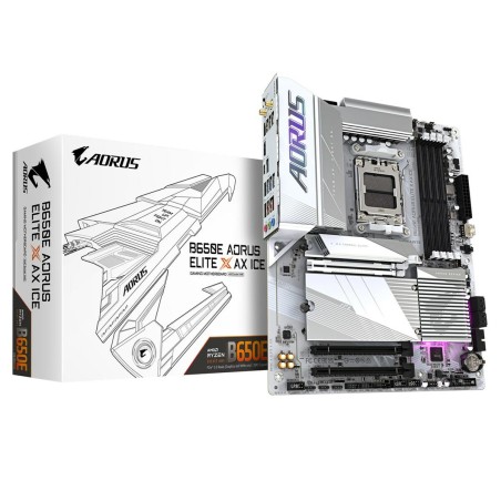 Carte Mère Gigabyte B650E AORUS ELITE X ICE AMD AMD B650 AMD AM5