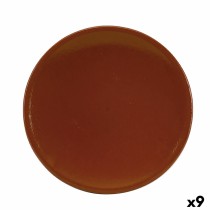 Plateau Raimundo Barro Profesional Marron Céramique Faïence Ø 28 cm Réfracteur (9 Unités)