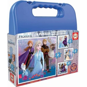 4-Puzzle Set Educa Frozen II 73 Pieces