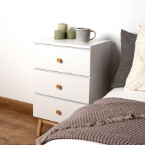 Nightstand Vinthera Moa White Melamin Pine 40 x 30 x 65 cm