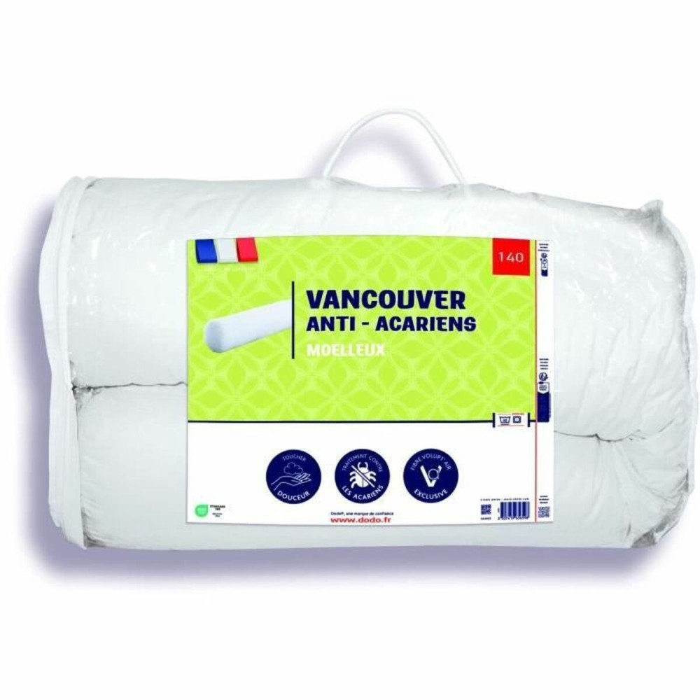 Oreiller DODO Vancouver Blanc 140 cm Anti-acariens