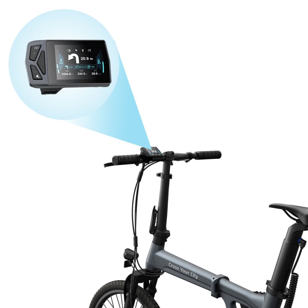 Electric Bike Xiaomi ADO Air 20S Grey 10000 mAh 20" 100 Km