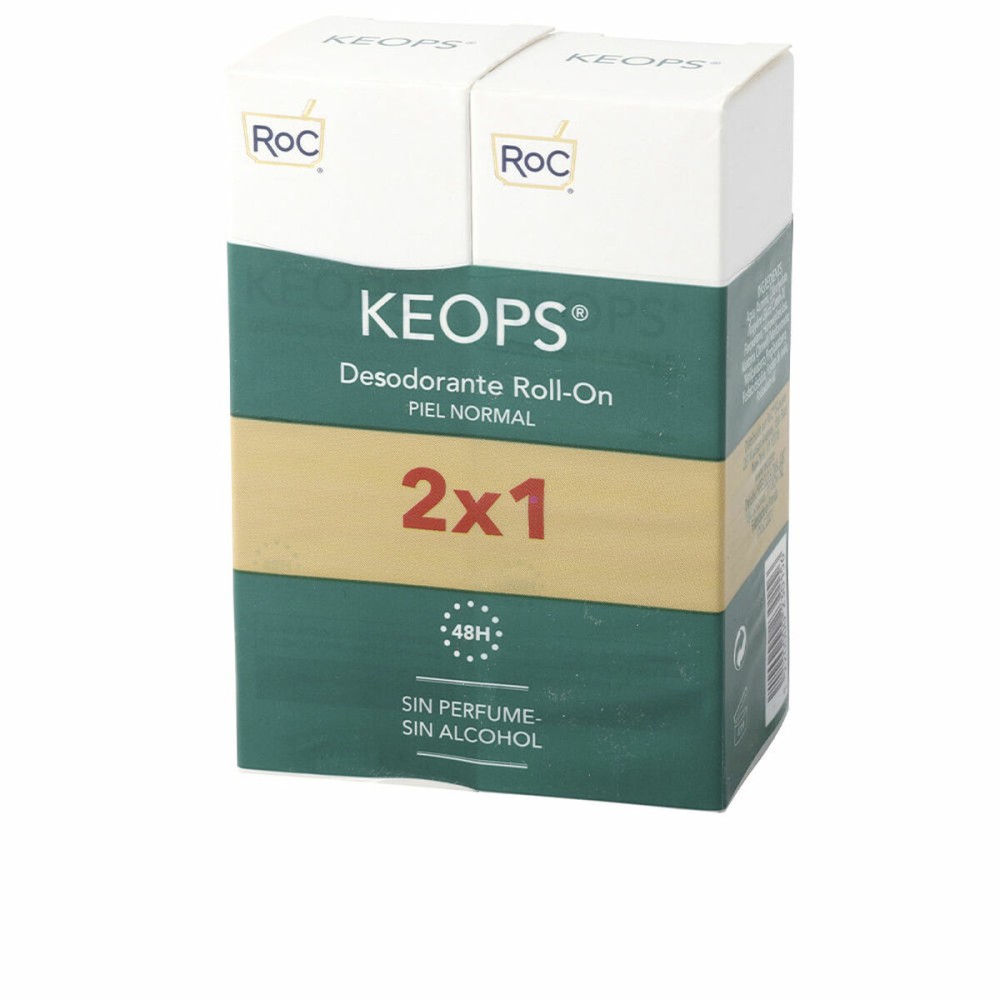 Roll-On Deodorant Roc Keops On Piel Normal Normal Skin 30 ml x 2