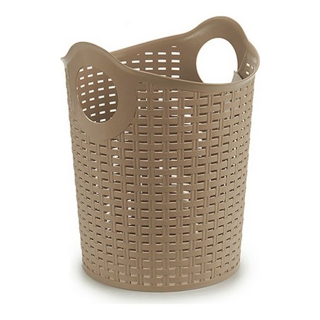 Bac plastique multi-usages Rattan Blanc Marron Noir 15 L (35 x 28 x 28 cm)