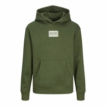 Jungen Sweater mit Kapuze Jack & Jones Jjhakkai Kombu grün