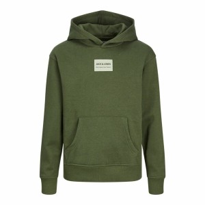 Sweat à capuche enfant Jack & Jones Jjhakkai Kombu Vert