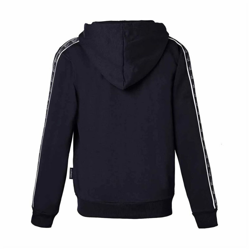 Jungen Sweater mit Kapuze Kappa 8031F0036 Schwarz