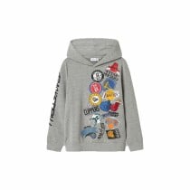 Jungen Sweater mit Kapuze Name It mjusty Nba Wh Unb Ous Grau