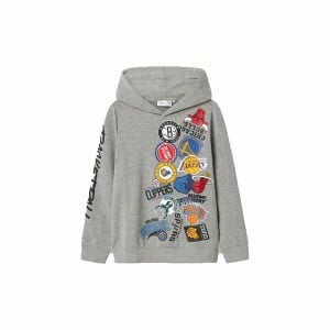 Children’s Hoodie Name It mjusty Nba Wh Unb Ous Grey